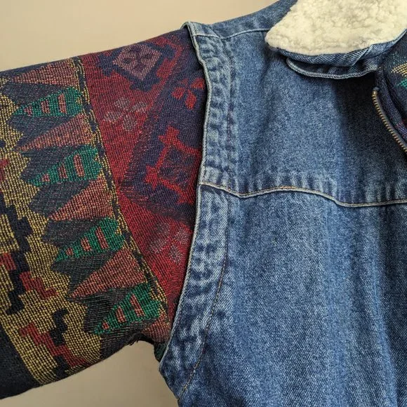 Ash Creek Trading Tapestry Southwestern Denim Jacket - Picture 6 of 14